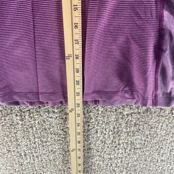 Columbia Shirt Womens Extra Small Purple Striped Athleisure Outdoor Logo Crew - Picture 7 of 11
